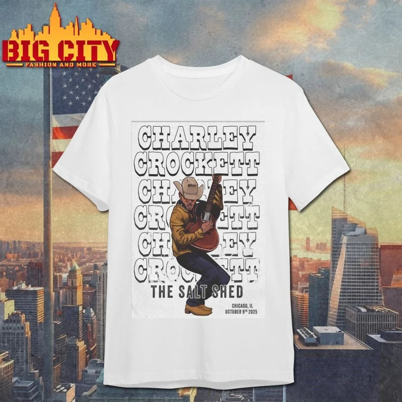 Charley Crockett 10.9.2025 Chicago IL Poster shirt