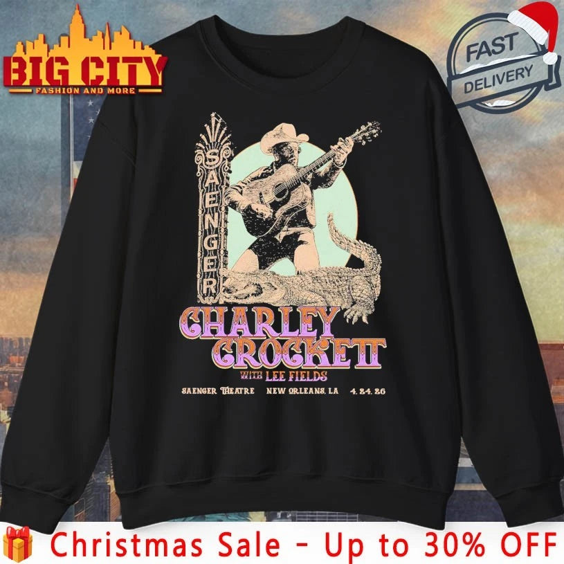 Charley Crockett Apr 24 2026 Saenger Theatre In New Orleans LA Poster shirt