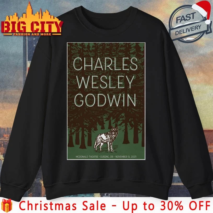 Charley Crockett Eugene OR Tour November 9 2025 Poster shirt