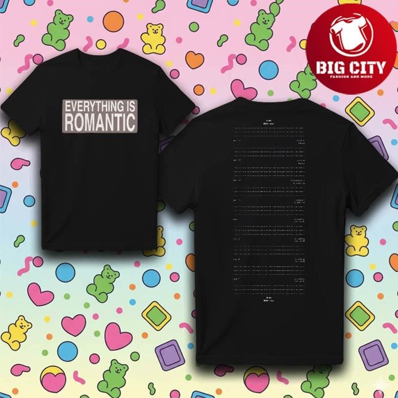 Charli XCX Everything Is Romantic Tour Two Sided Shirt