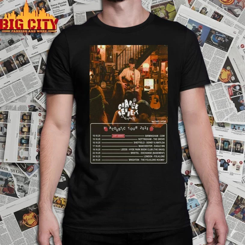 Charlie Bennett Acoustic Tour 2025 Poster shirt