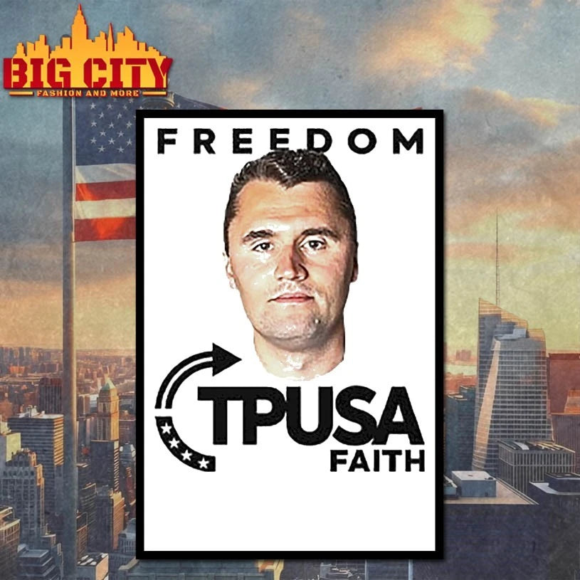 Charlie Kirk Freedom TPUSA Faith Shirt