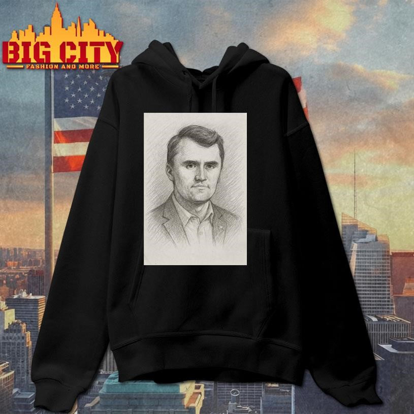Charlie Kirk Memorial Sketch Art Poster Shirt