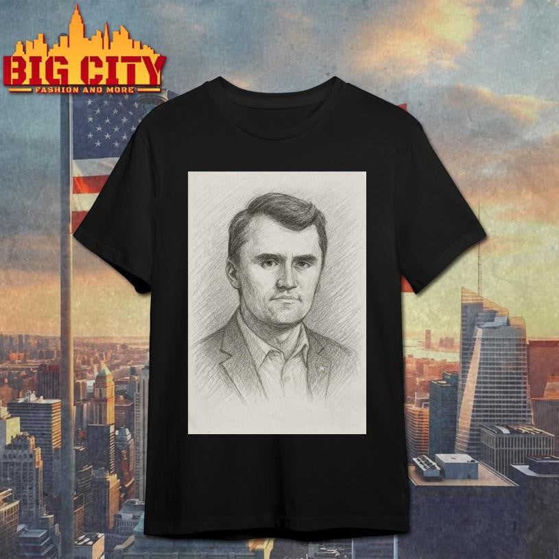 Charlie Kirk Memorial Sketch Art Poster Shirt