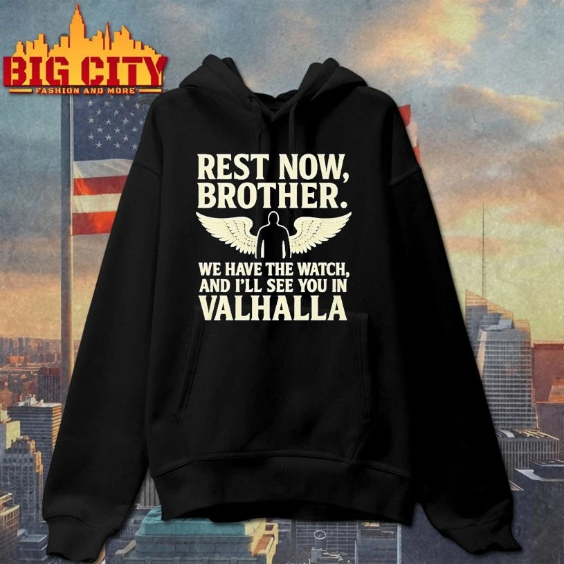 Charlie Kirk Rest Now Brother We Have The Watch And I ll See You In Valhalla shirt