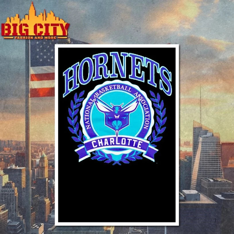 Charlotte Hornets Crest National basketball association shirt