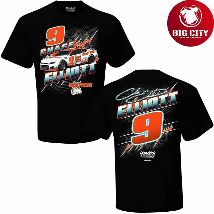 Chase Elliott Checkered Flag Sports #9 Hooters Two Sided Shirt