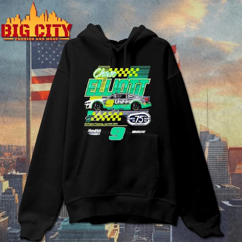 Chase Elliott Hendrick Motorsports Team Unifirst Darlington Throwback Car Shirt