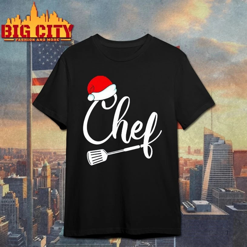 Chef Christmas Cook Hat santa shirt