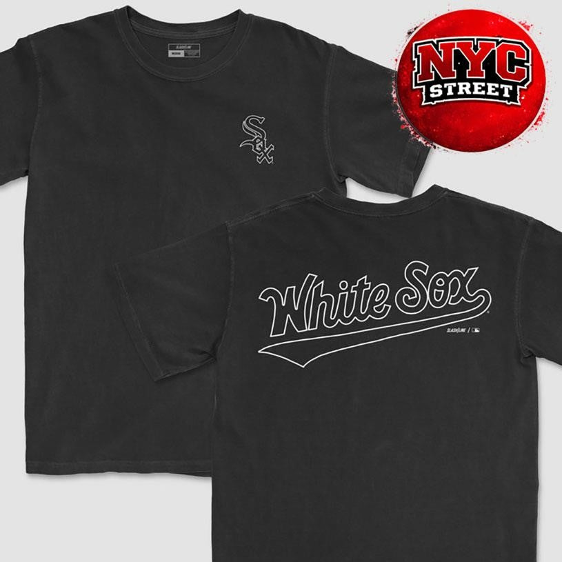 Chicago White Sox  MLB Outline Two Sided Shirt