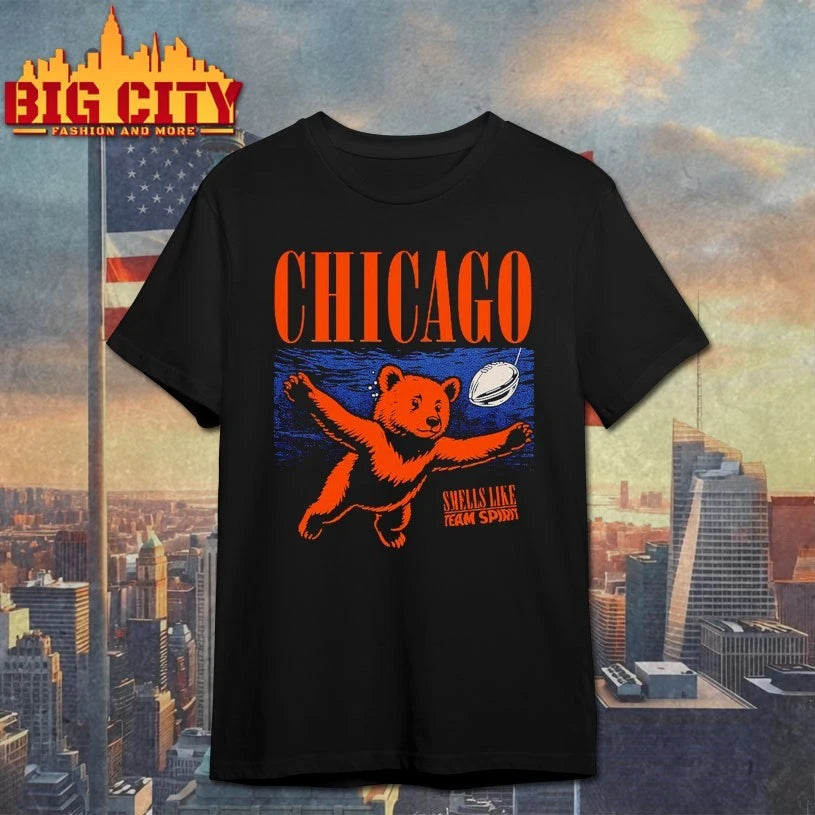 Chicago bear Smells Like Team Spirit shirts