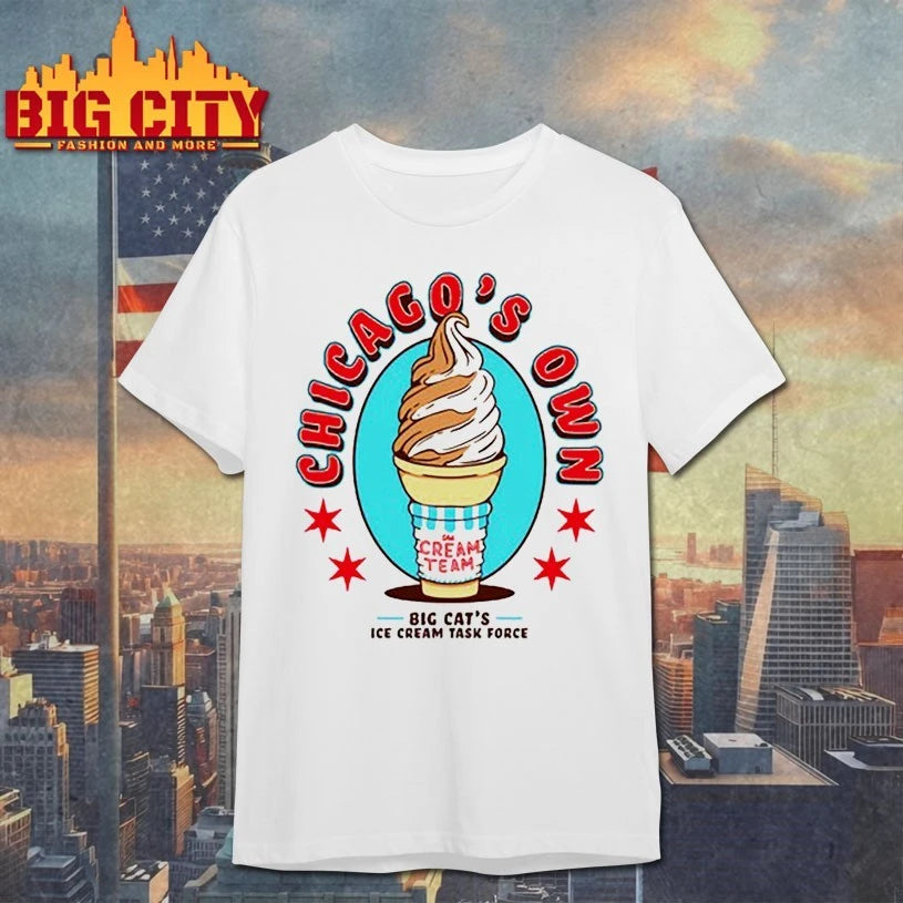 Chicago’s Own Big cat’s Ice Cream task force shirt