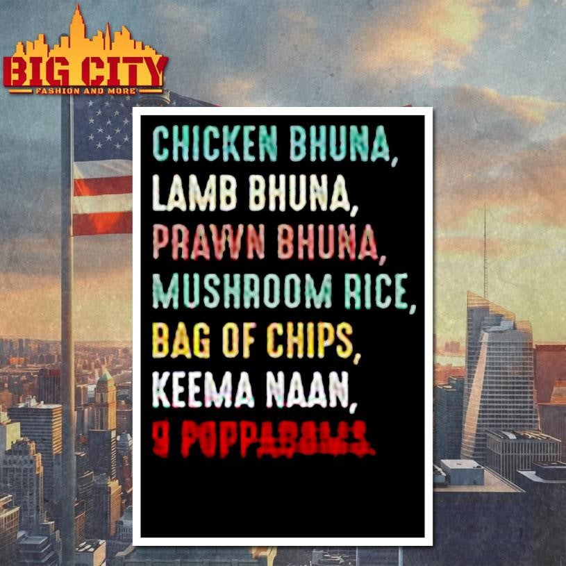 Chicken Bhuna Lamb Bhuna Shirt on New Shirt