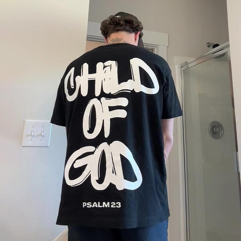 Child Of God Print Sweatshirt, Jesus Hoodie Aesthetic Hoodie Christian Sweatshirt Trendy  T-shirt, sweater and Hoodie