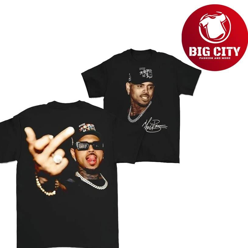 Chris Brown Vintage Middle Finger Vintage 2025 Shirt