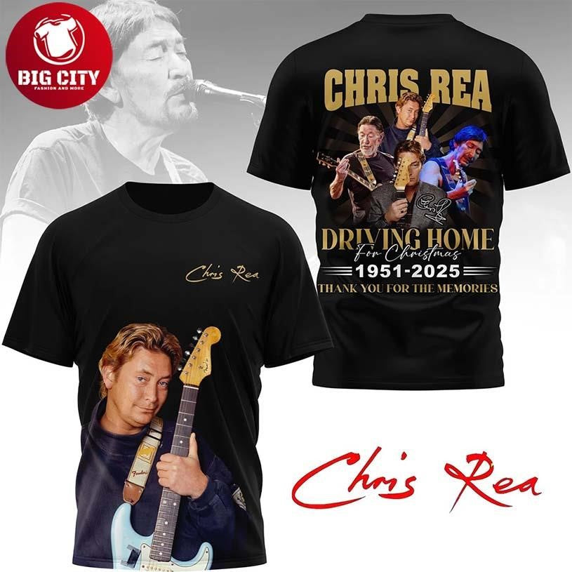 Chris Rea Driving Home For Christmas Tribute 2025 Two Sided Shirt