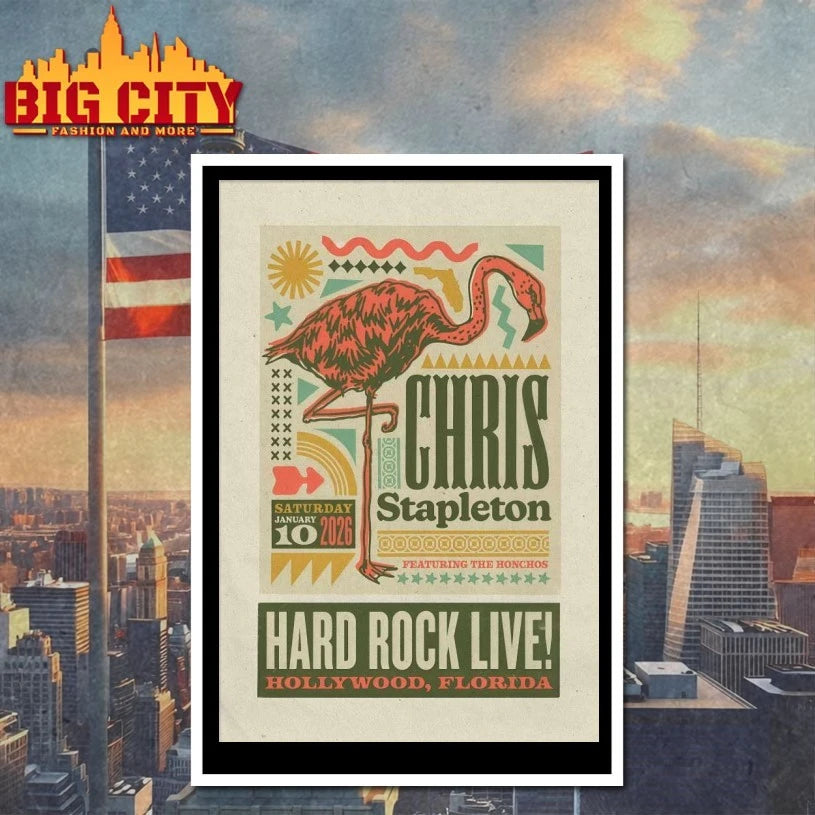Chris Stapleton 1.10.2026 Hollywood FL Poster shirt