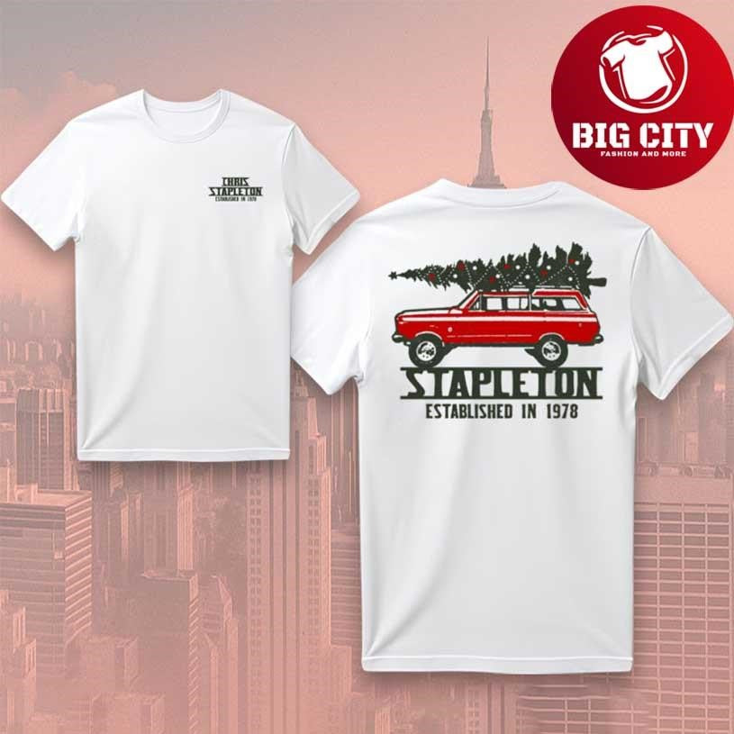 Chris Stapleton Christmas Tree 2025 Two Sided Shirt