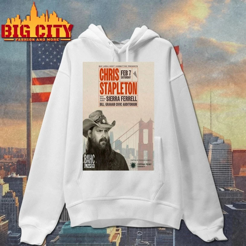 Chris Stapleton Tour San Francisco CA Feb 7 2025 Poster Shirt