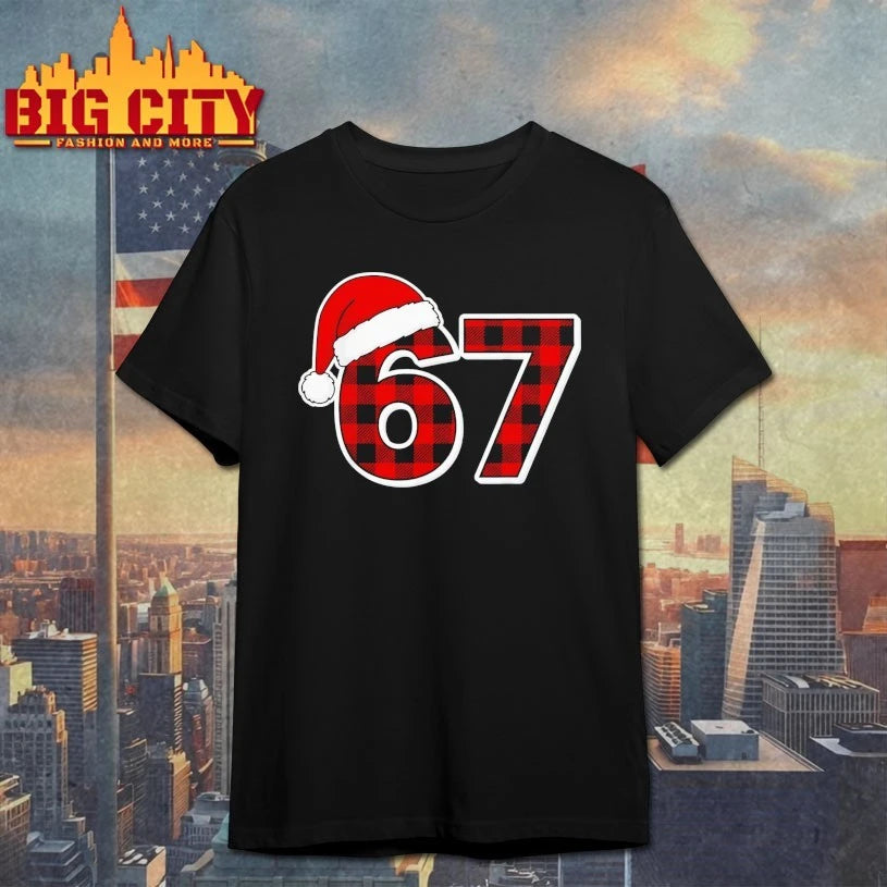 Christmas 67 Red Plaid Xmas Pajamas Slang shirt
