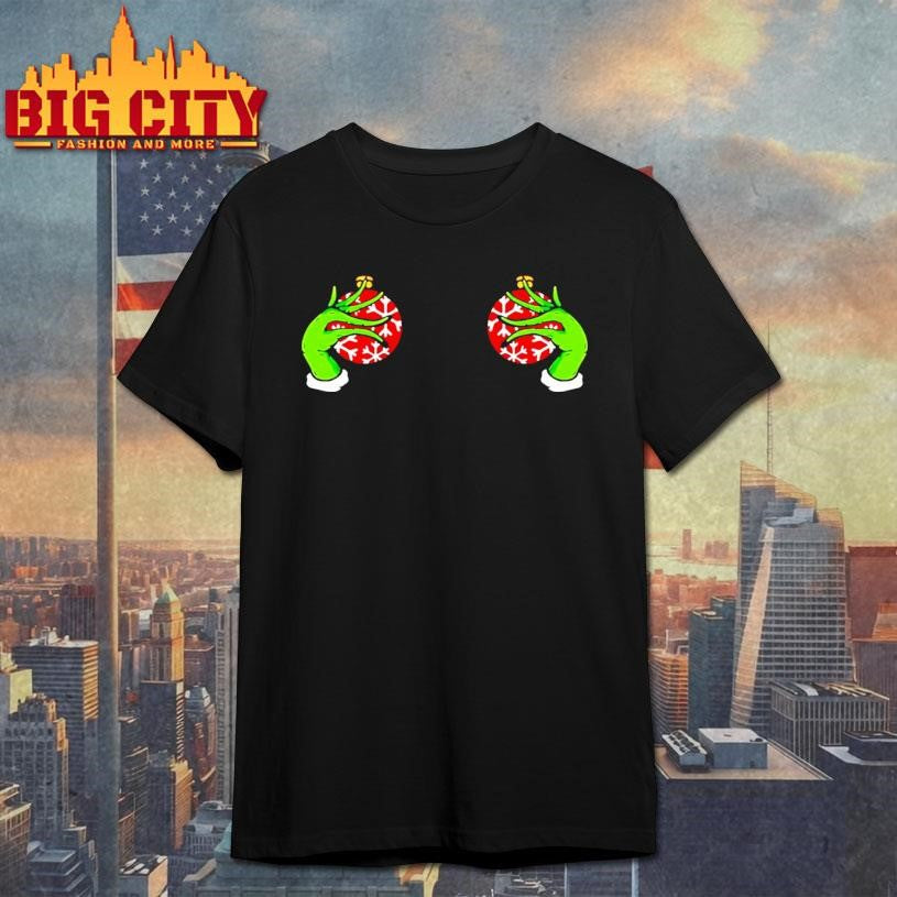 Christmas Boobie Grinch Hand Funny Christmas Shirt