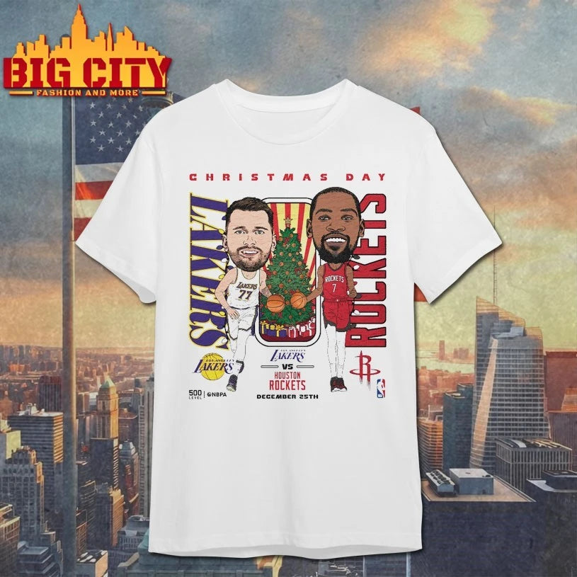 Christmas Day 2025 NBA Matchup Lakers Vs. Rockets shirt