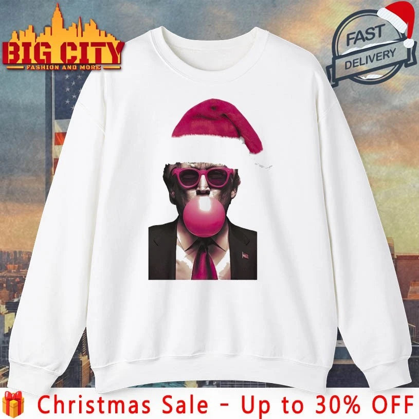 Christmas Donald Trump Bubble Gum Shirt