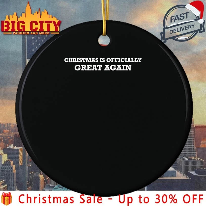 Christmas Is Officially Great Again shirt