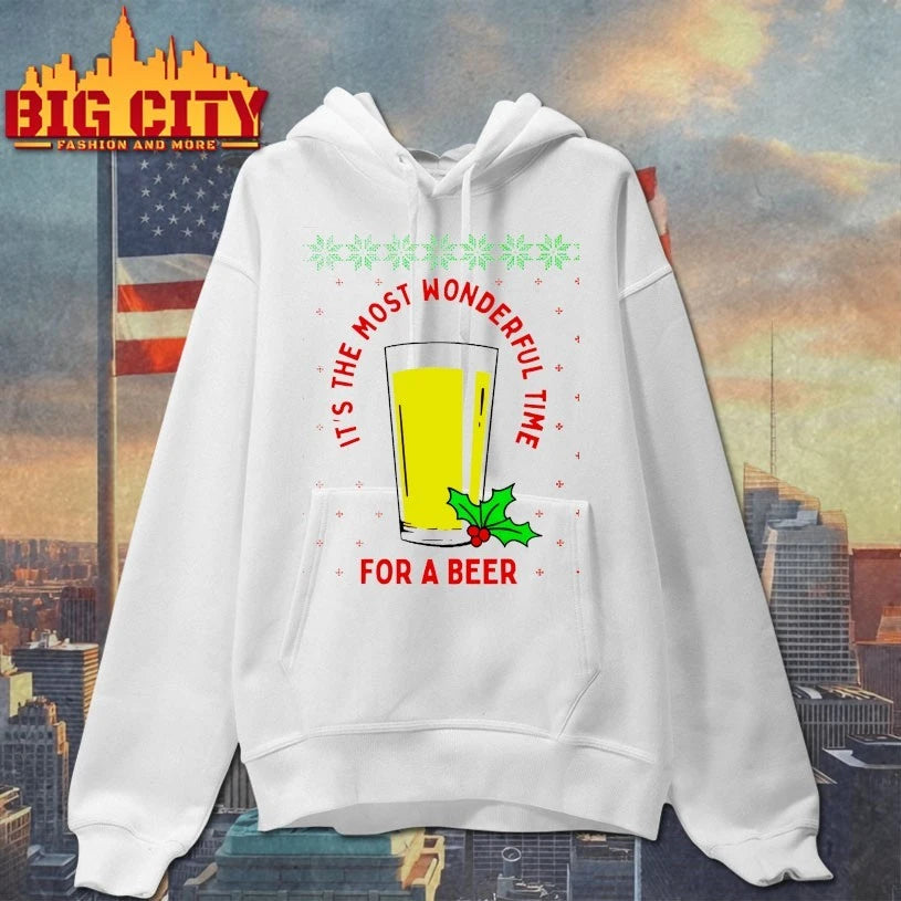 Christmas It’s The Most Wonderful Time For A Beer Ugly christmas shirt