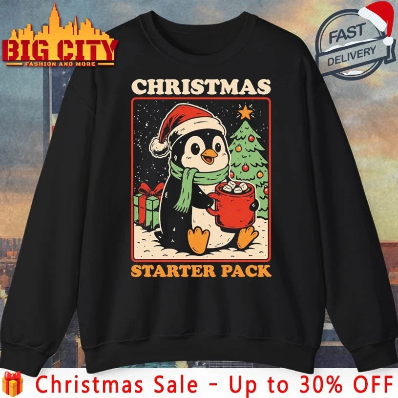 Christmas Penguin Starter Pack shirt