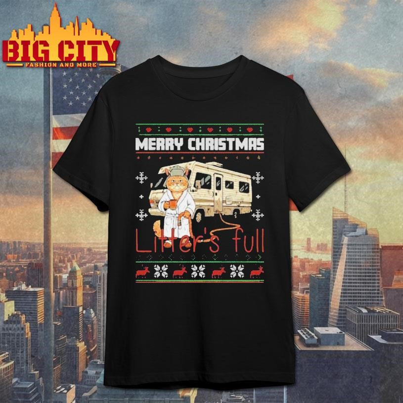 Christmas Vacation Parody Cat Litters Full National Lampoons Shirt
