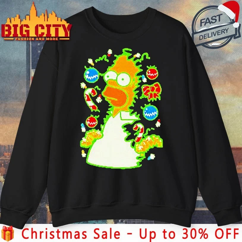 Christmas hideout homer Simpson Bushes shirt