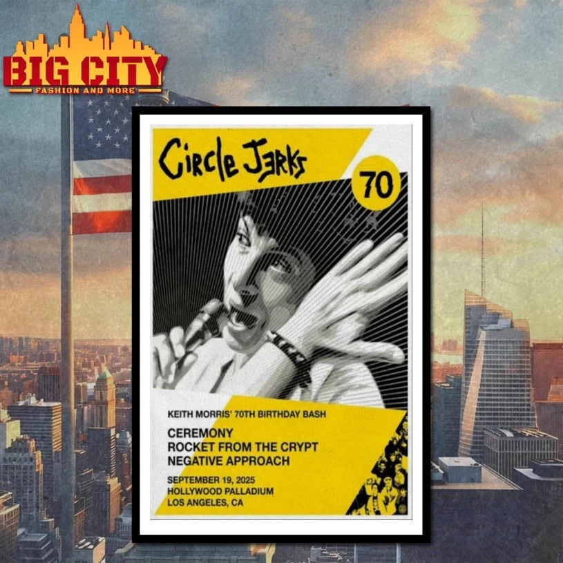 Circle Jerks Keith Morris 70 Years Punk Poster shirt