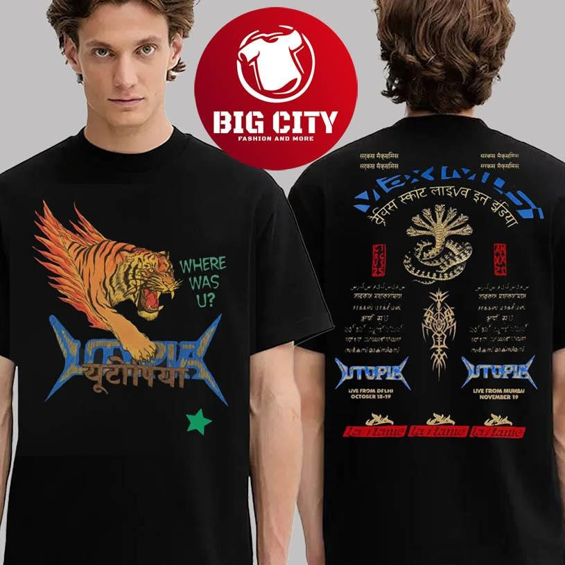 Circus Maximus Delhi Tour Topia On November 18th And 19th 2025 Two Sided Shirt