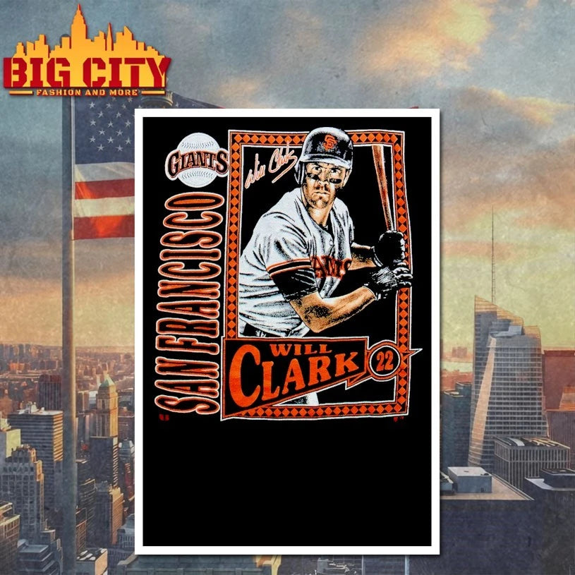 Clack 22 San Francisco Giants 1991 shirt