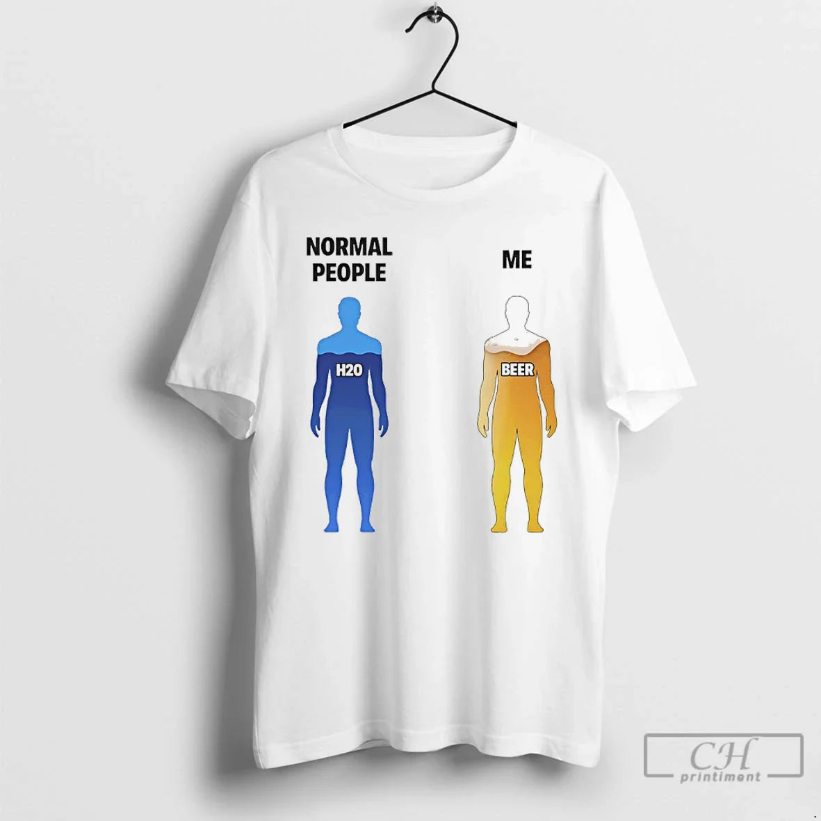 Classic Normal People H2o Vs Me Beer T-Shirts, Hoodie, Sweatshirt