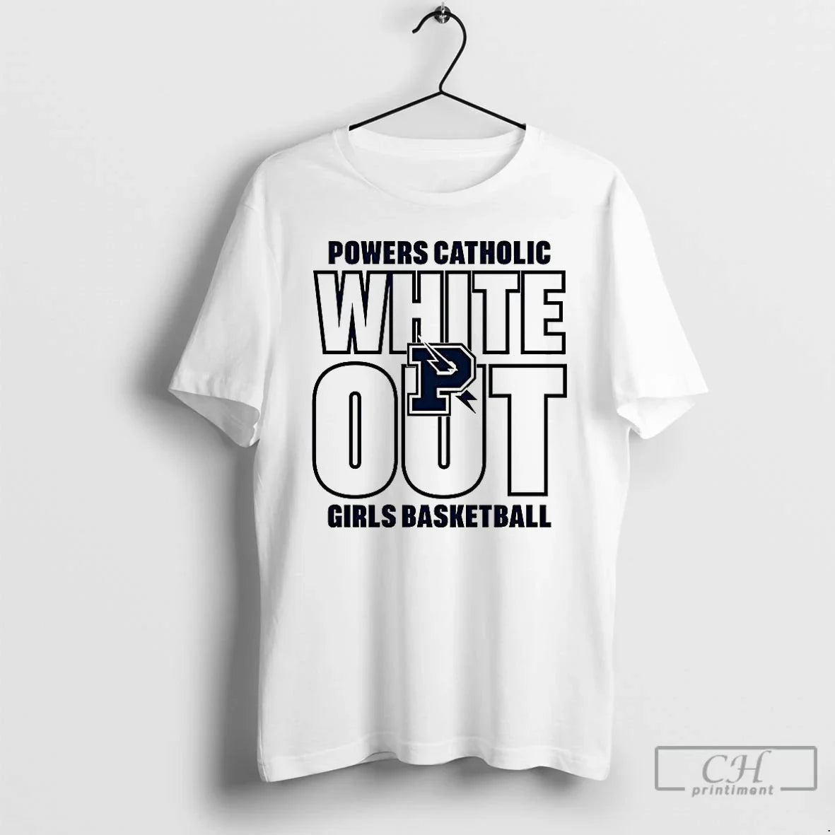 Classic Powers Catholic White Out Girl Basketball T-Shirts, Hoodie, Sweatshirt