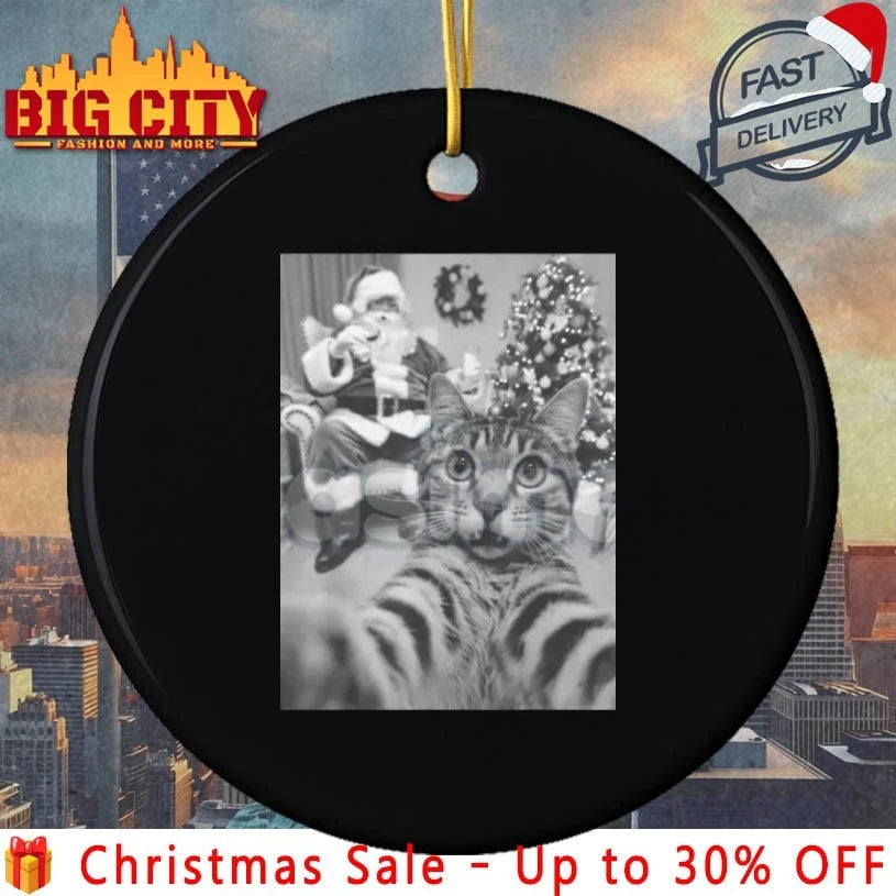 Claws and Claus cat Christmas Graphic shirt