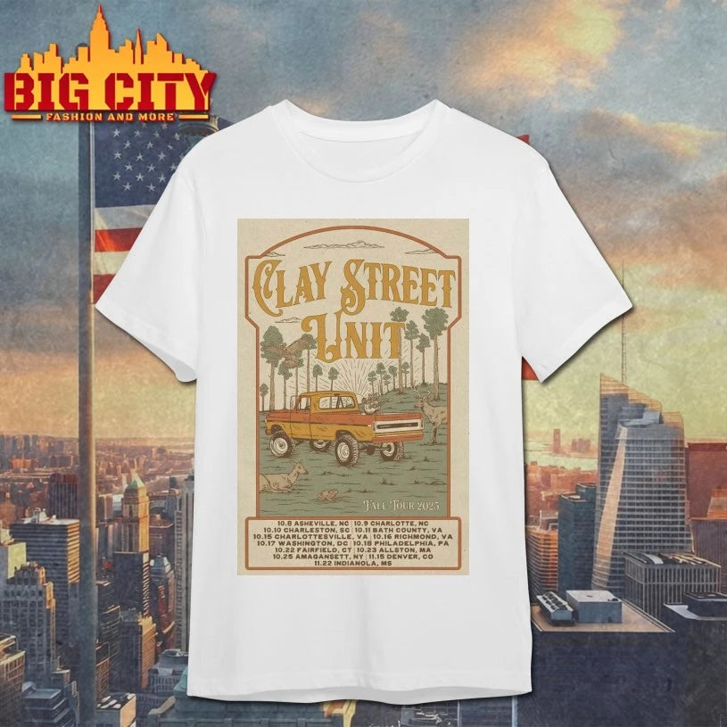 Clay Street Unit Fall Tour 2025 New Poster shirt