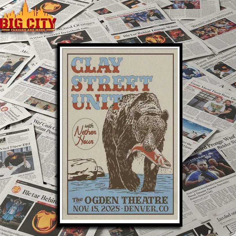 Clay Street Unit Nov 15 2025 Denver CO Poster shirt