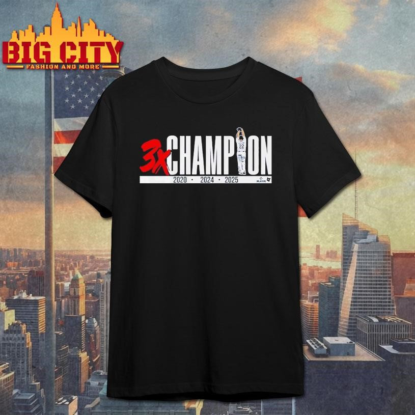 Clayton Kershaw Three-Time Champion Shirt