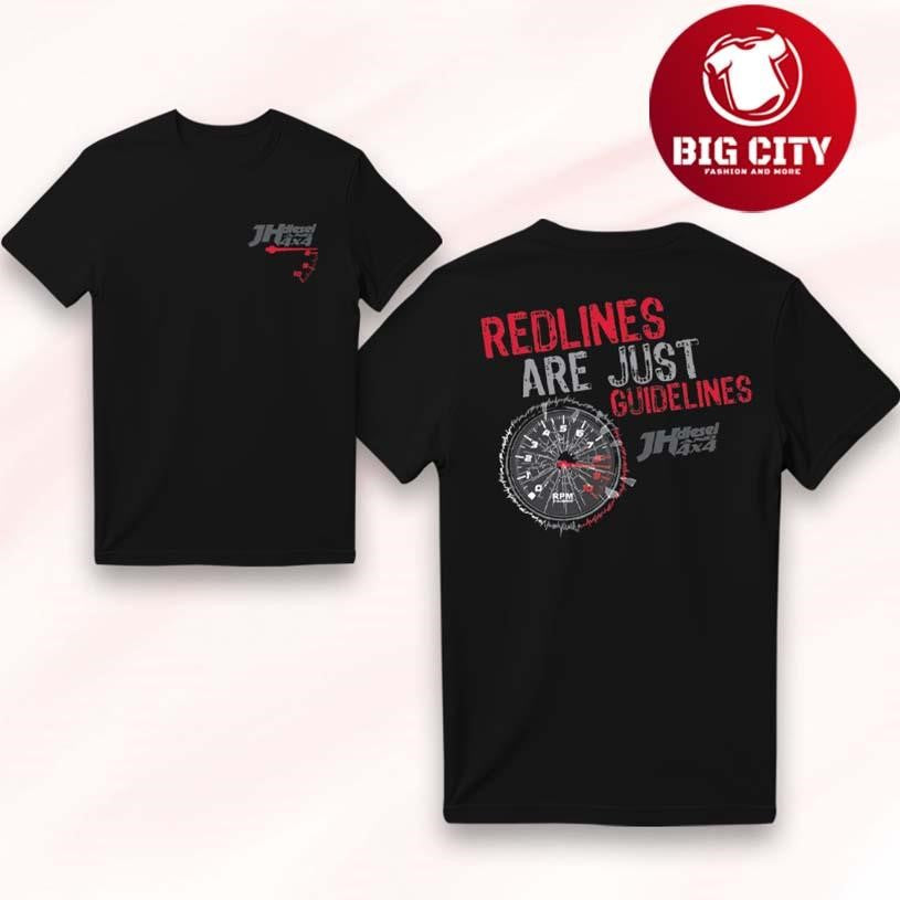 Cleetus Mcfarland JHs Diesel Red Lines Two Sided Shirt