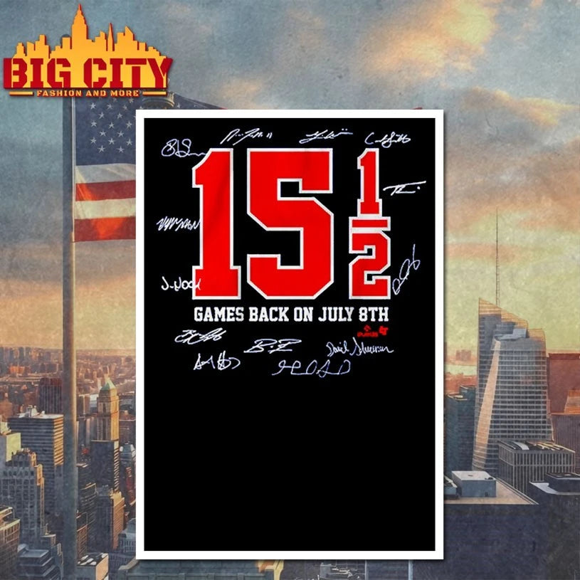 Cleveland Baseball 15.5 Game Comeback Signatures shirts