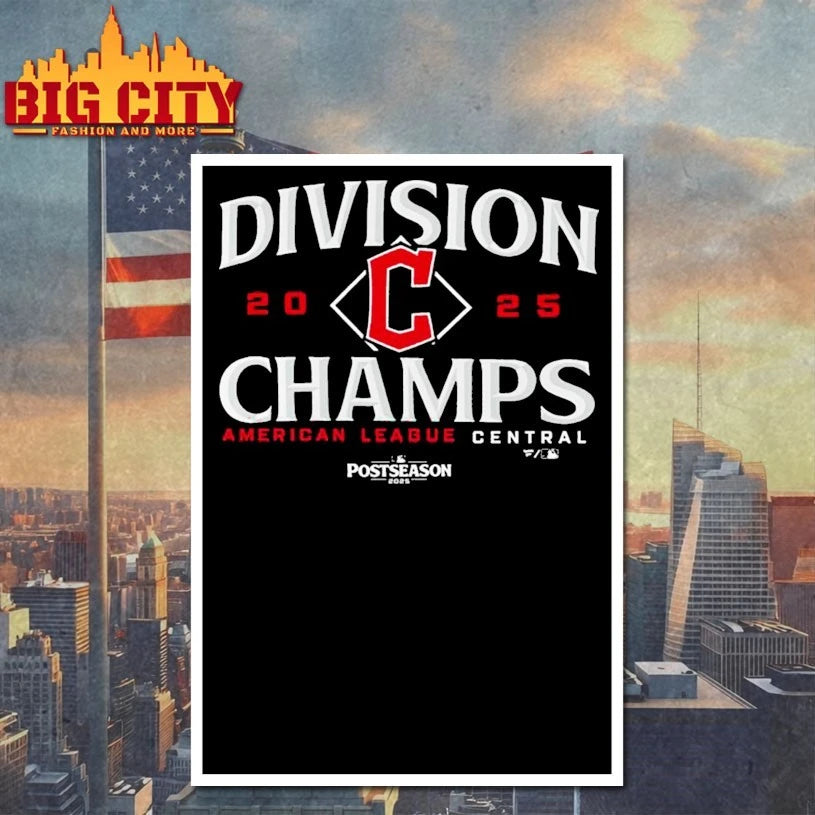 Cleveland Baseball 2025 Al Central Division Champions shirts