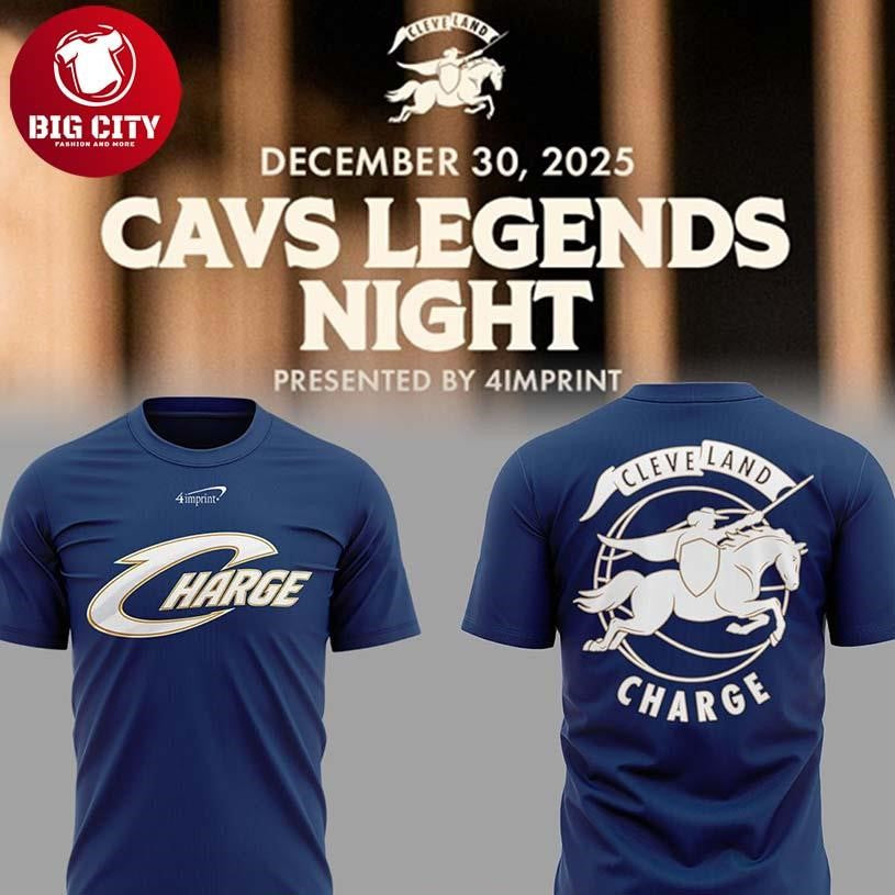Cleveland Charge Cavs Legend Night 2025 Celebrate Two Sided Shirt