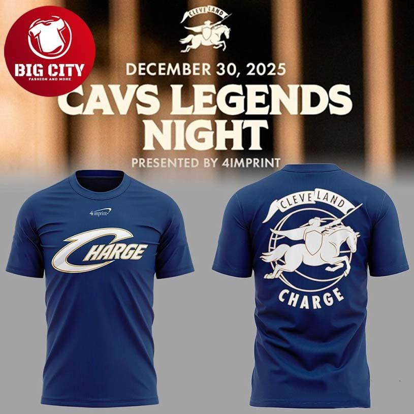 Cleveland Charge Legends Night 2025 Two Sided Shirt