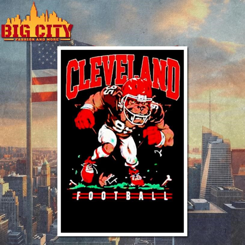 Cleveland Dawg Brown Football Shirt