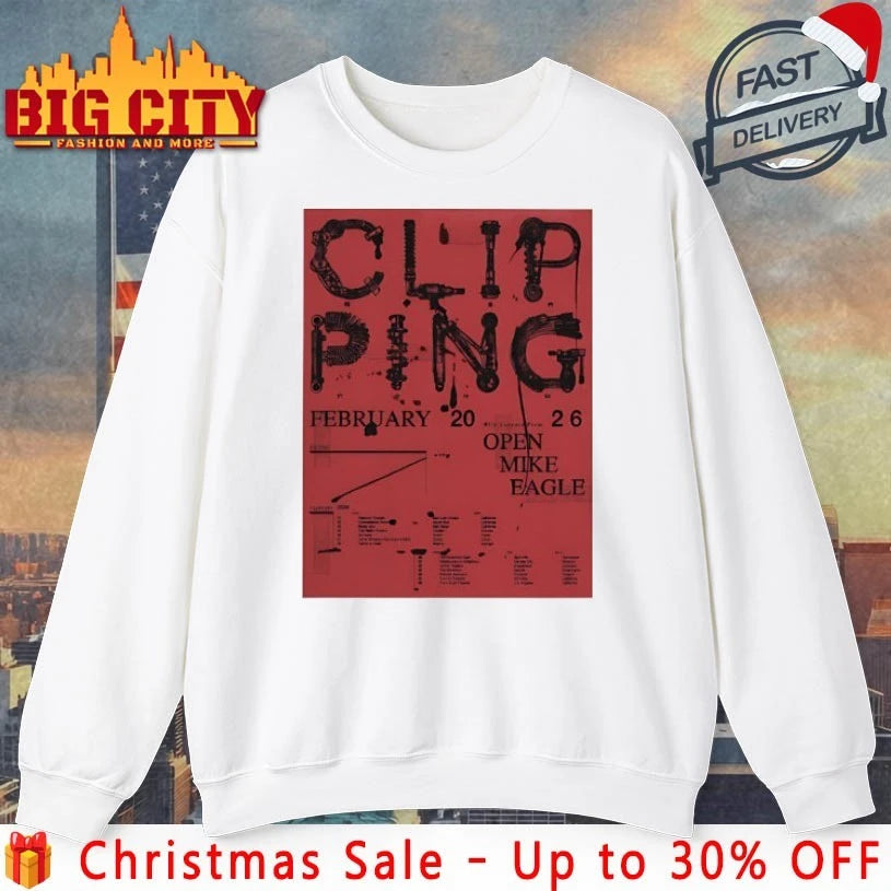 Clipping Open Mike Eagle February 2026 Tour USA shirt