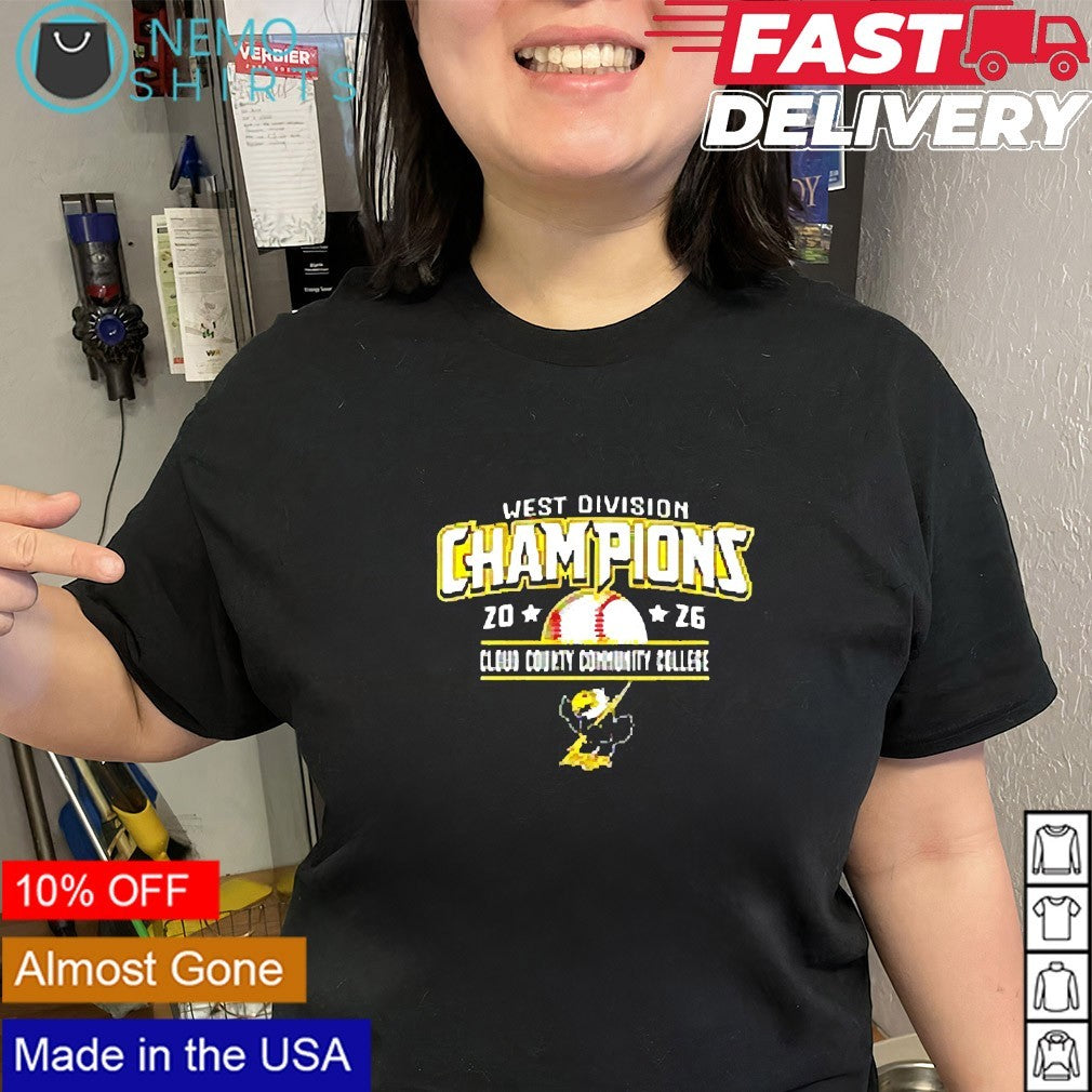 Cloud County Community College West Division champions 2026 shirt