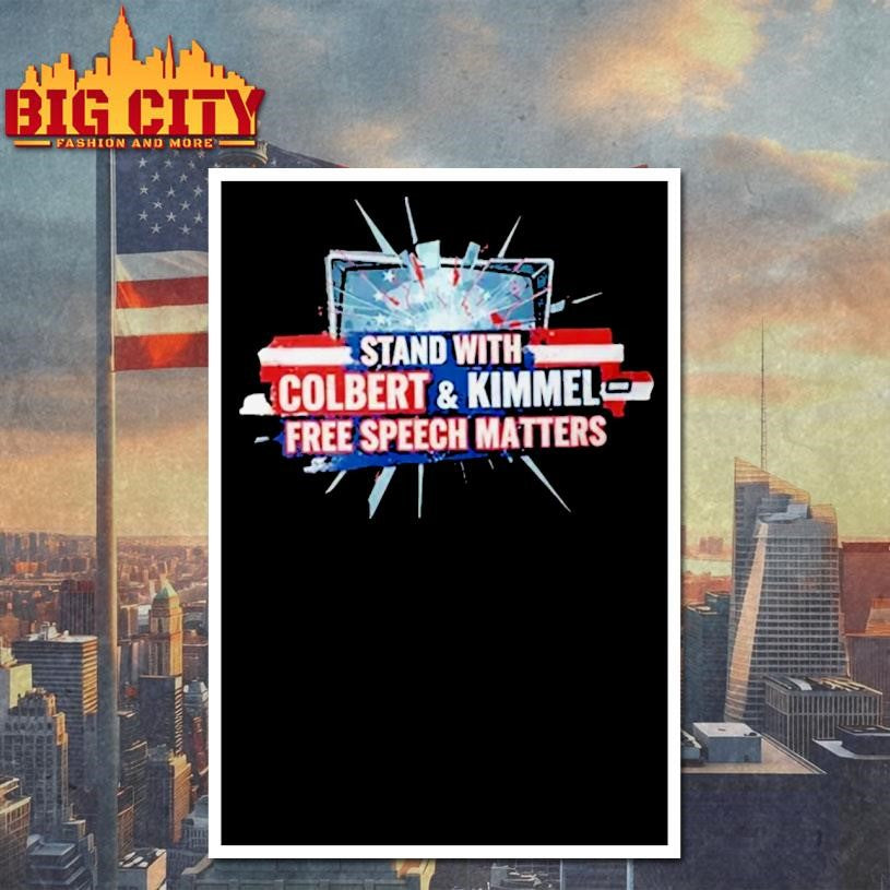 Colbert Jimmy Kimmel Free Speech Shirt
